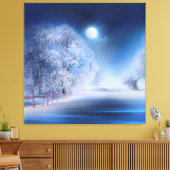 Winter 2019-03 canvas afdruk (Insitu (Woonkamer))