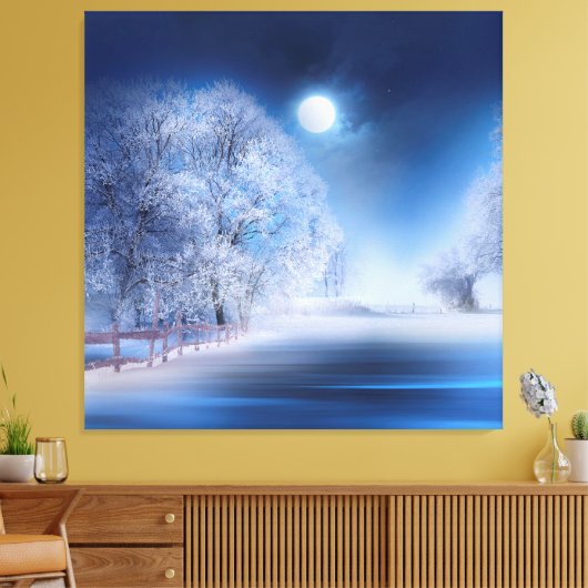 Winter 2019-03 canvas afdruk (Insitu (Woonkamer))