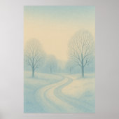 Winter 4, Whispering Snow, seizoensgebonden print (Voorkant)