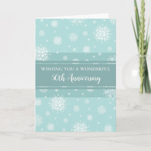 Winter 50e bruiloft Jubileum Kaart