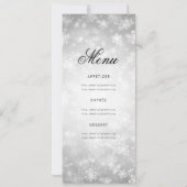 Winter 60 Birthday Programme Silver Wonderland Men Kaart (Achterkant)