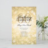 Winter 60th Birthday Programme Gold Wonderland Men (Staand voorkant)