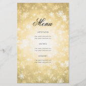 Winter 60th Birthday Programme Gold Wonderland Men Flyer (Achterkant)