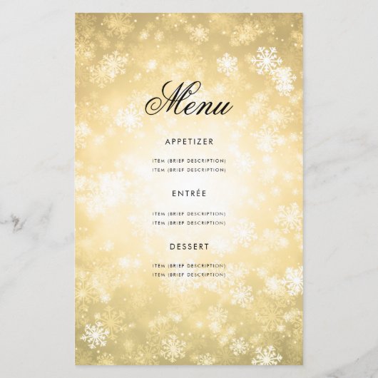 Winter 70th Birthday Programme Gold Wonderland Men (Achterkant)