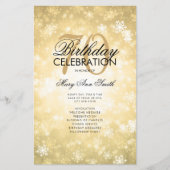 Winter 70th Birthday Programme Gold Wonderland Men (Voorkant)