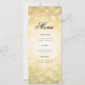 Winter 70th Birthday Programme Gold Wonderland Men Kaart (Achterkant)