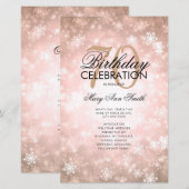 Winter 70th Birthday Programme Roos Gold Wonderlan (Voorkant / Achterkant)