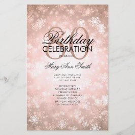 Winter 80 Verjaardagsprogramma Roos Gold Wonderlan Flyer