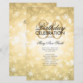 Winter 80e Verjaardagsprogramma Gold Wonderland Me (Voorkant / Achterkant)