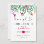 Winter A Merry Little KerstBaby shower Kaart (Voorkant)