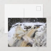 Winter aan de Herfsten van Gabbro, Michigan's Bove Briefkaart (Voorkant / Achterkant)