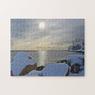Winter aan de Indische Cove Puzzle Legpuzzel