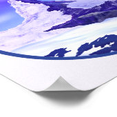 Winter aan de Matterhorn Zwitserland Poster (Hoek)