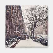 Winter aan de Upper West Side Magneet (Voorkant)