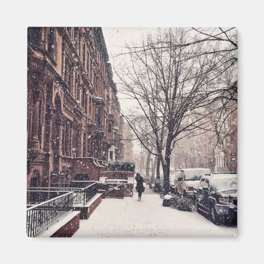 Winter aan de Upper West Side Magneet (Voorkant)