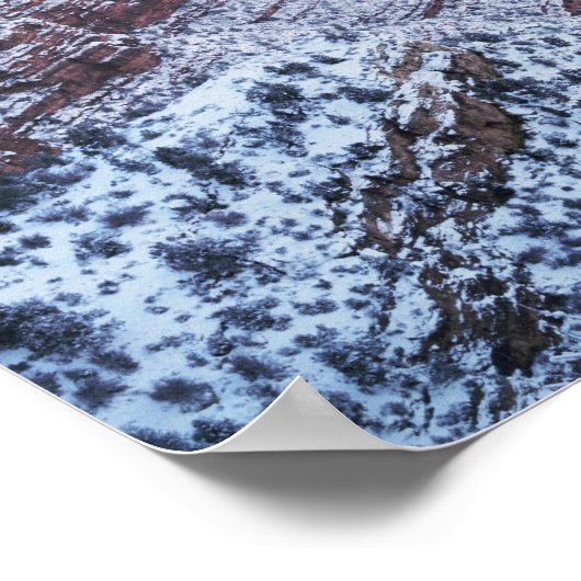 Winter aan de zuidrand, Grand Canyon National Poster (Hoek)