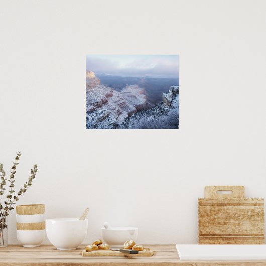 Winter aan de zuidrand, Grand Canyon National Poster (Keuken)