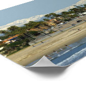 Winter aan het strand poster (Hoek)