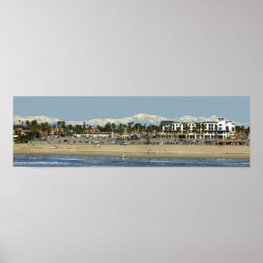 Winter aan het strand poster (Voorkant)