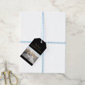 Winter aan het Windsor Castle Landscape Painting Cadeaulabel (Met Touw)