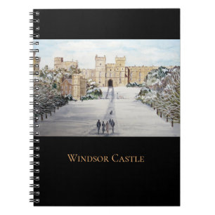 Winter aan het Windsor Castle Landscape Painting Notitieboek