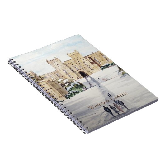 Winter aan het Windsor Castle Landscape Painting Notitieboek (Rechterzijde)