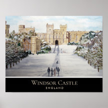 Winter aan het Windsor Castle Landscape Painting