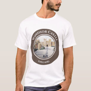 Winter aan het Windsor Castle Landscape Painting T-shirt