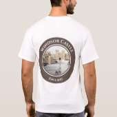 Winter aan het Windsor Castle Landscape Painting T-shirt (Achterkant)
