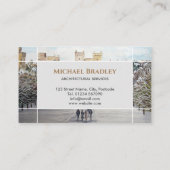 Winter aan het Windsor Castle Landscape Painting Visitekaartje (Achterkant)