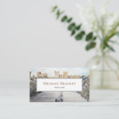 Winter aan het Windsor Castle Landscape Painting Visitekaartje (Staand voorkant)