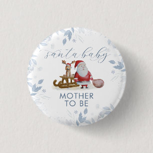 Winter Aanstaande Moeder Arrenslee Sinterklaas Bab Ronde Button 3,2 Cm
