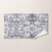Winter Abstract Tree Grey Vakantie Bad Handdoek (Handdoek)