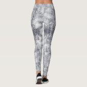 Winter Abstract Tree Grey Vakantie Leggings (Achterkant)