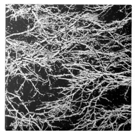 "Winter Abstract" Trivet/Tegel Tegeltje