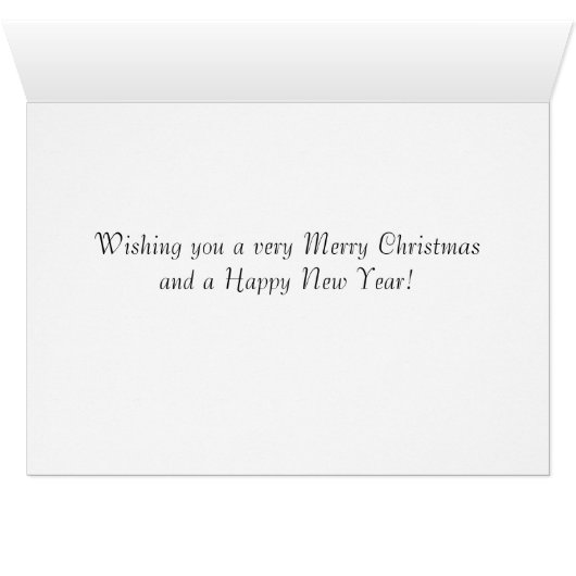 "Winter Abstract"-vakantiekaart - Kerstmis (Binenzijde Horizontaal (Onderkant))