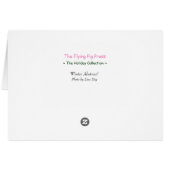 "Winter Abstract"-vakantiekaart - Seizoen (Achterkant Horizontaal)