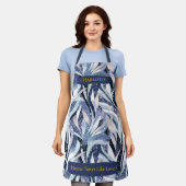 Winter Abstracte Blad Schort met Aangepaste Naam (Gedragen)