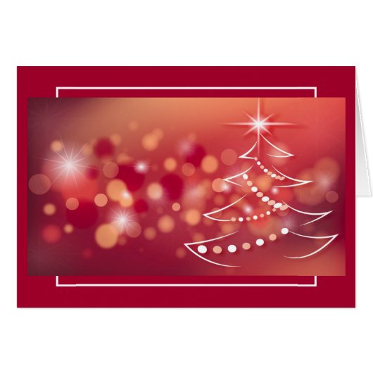 Winter achtergrond met kerstboom (Voorkant Horizontaal)