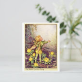 Winter Aconite Fairy Briefkaart (Staand voorkant)