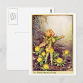 Winter Aconite Fairy Briefkaart (Voorkant / Achterkant)