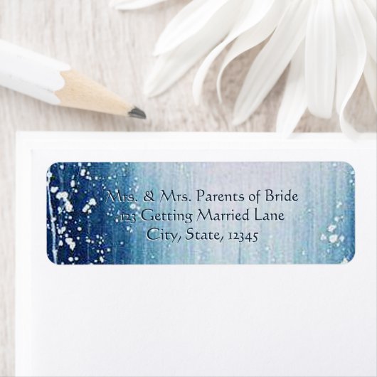 Winter Adreslabel Etiket (Insitu)