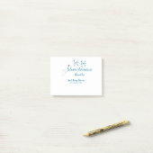 Winter Adventure awaits baby shower blue snowflake Post-it® Notes (Op bureau)