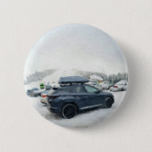 Winter Adventure Parking Scene Ronde Button 5,7 Cm (Voorkant)