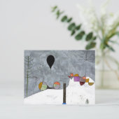 Winter Afbeelding Abstract Paul Klee Briefkaart (Staand voorkant)