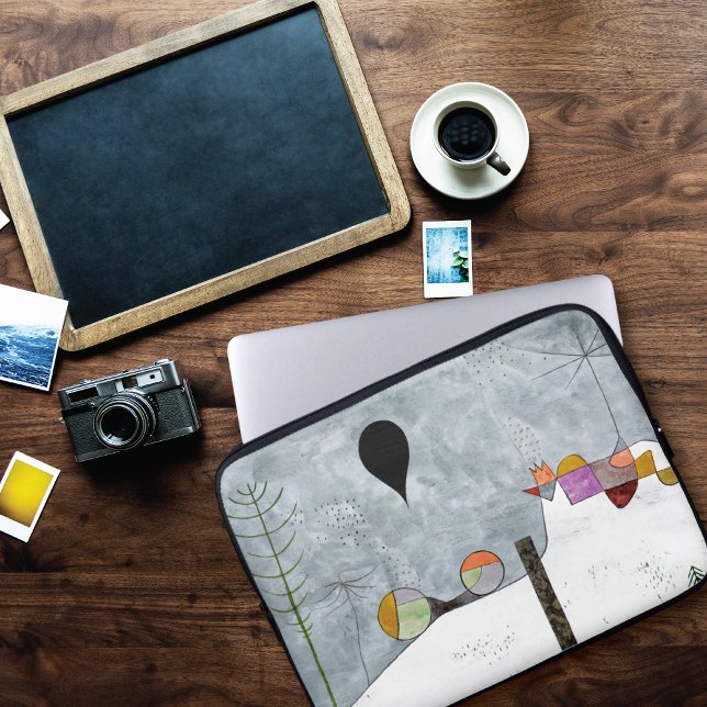 Winter Afbeelding Abstract Paul Klee Laptop Sleeve (Creator heeft geüpload)