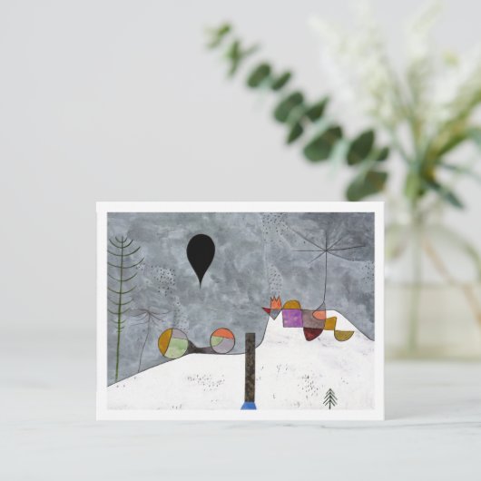 Winter Afbeelding Landschap Paul Klee Briefkaart (Staand voorkant)