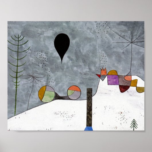 Winter Afbeelding Paul Klee Abstract Poster (Voorkant)