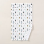Winter afdaling patroon bad handdoek (Handdoek)