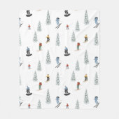 Winter afdaling patroon fleece deken (Voorkant)